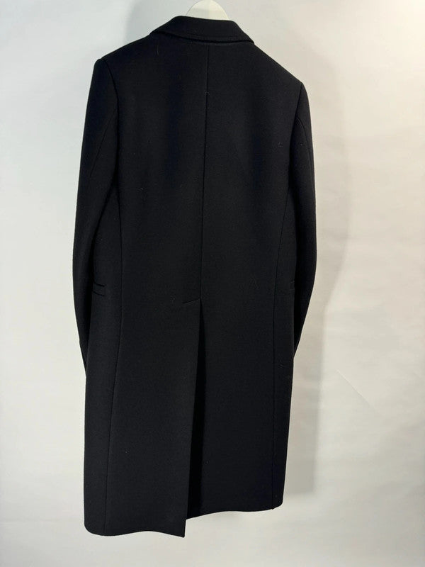 Off-White M Wool Men's Heavy Coat Rubber Logo Details