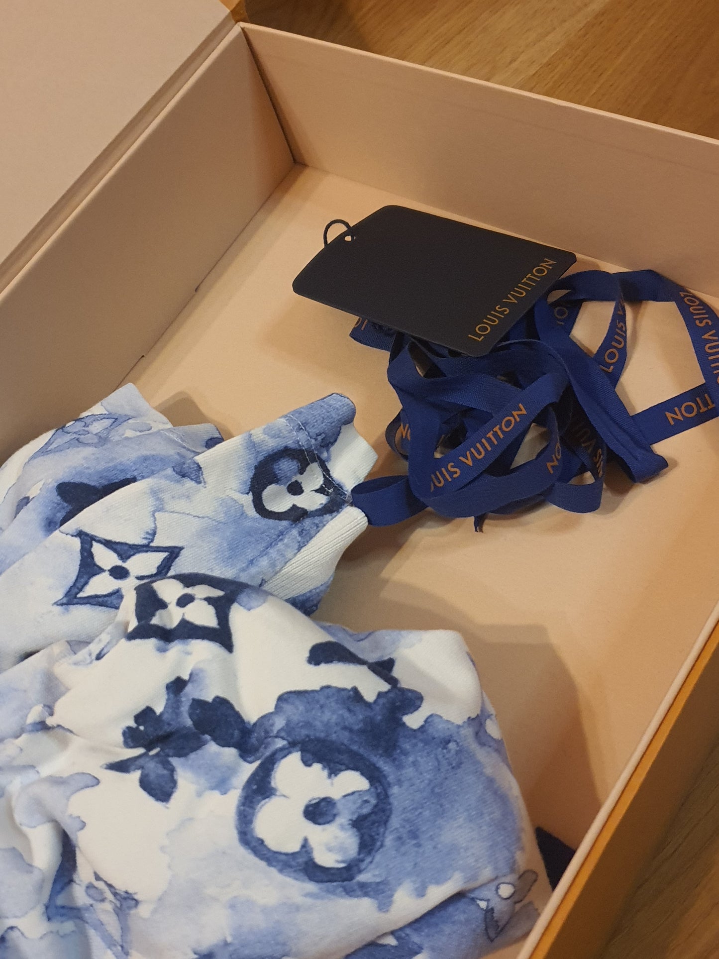 Louis Vuitton Pre-owned Watercolor Men's Cotton Polo Shirt