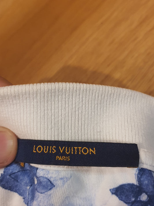Louis Vuitton Pre-owned Watercolor Men's Cotton Polo Shirt