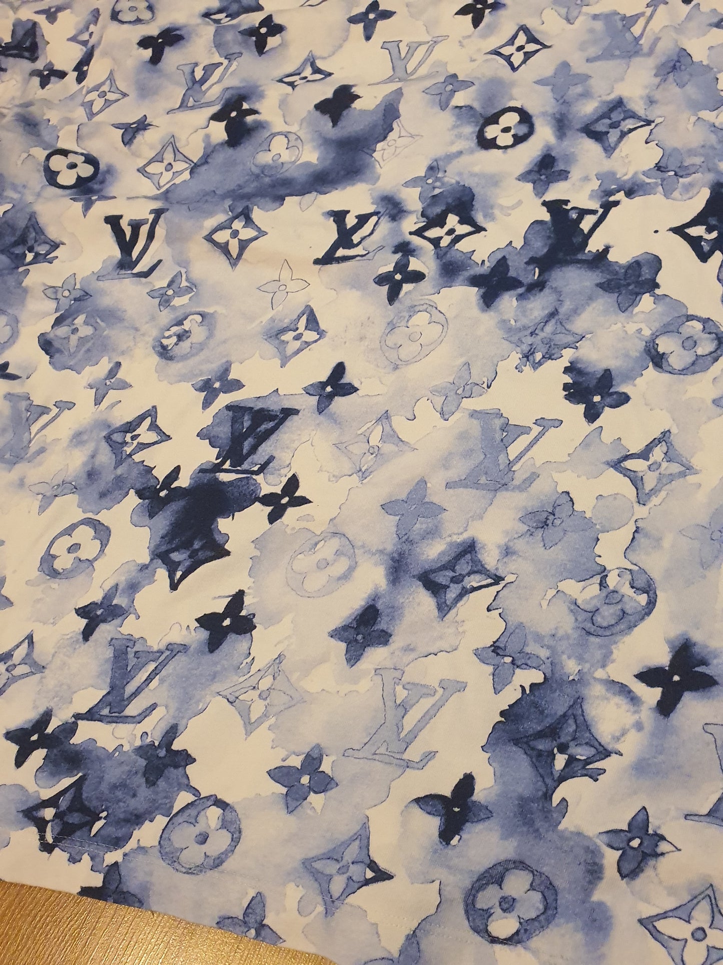 Louis Vuitton Pre-owned Watercolor Men's Cotton Polo Shirt