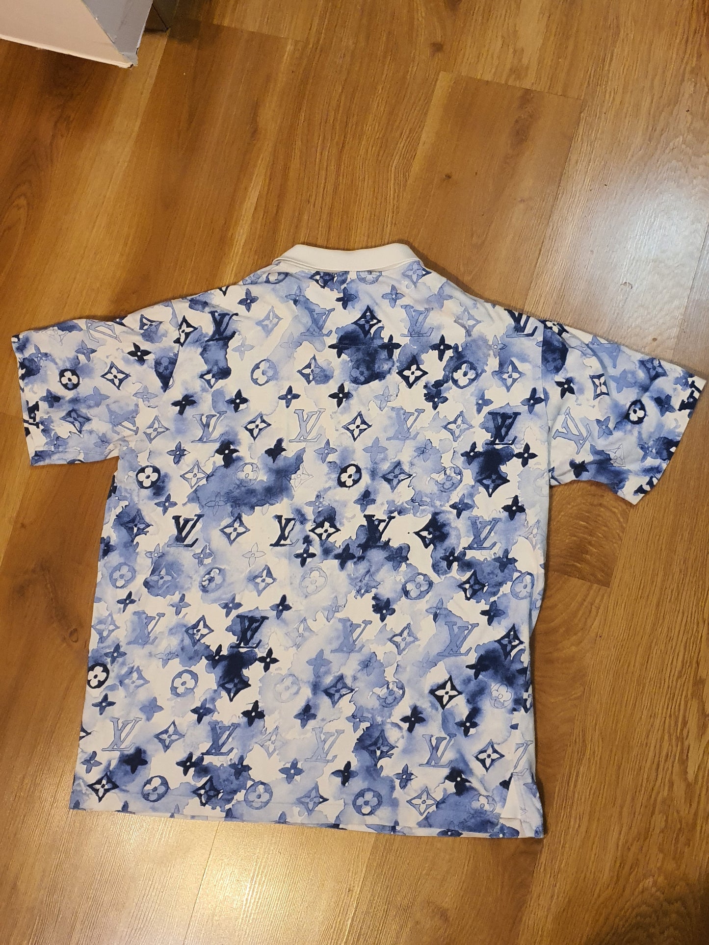 Louis Vuitton Pre-owned Watercolor Men's Cotton Polo Shirt