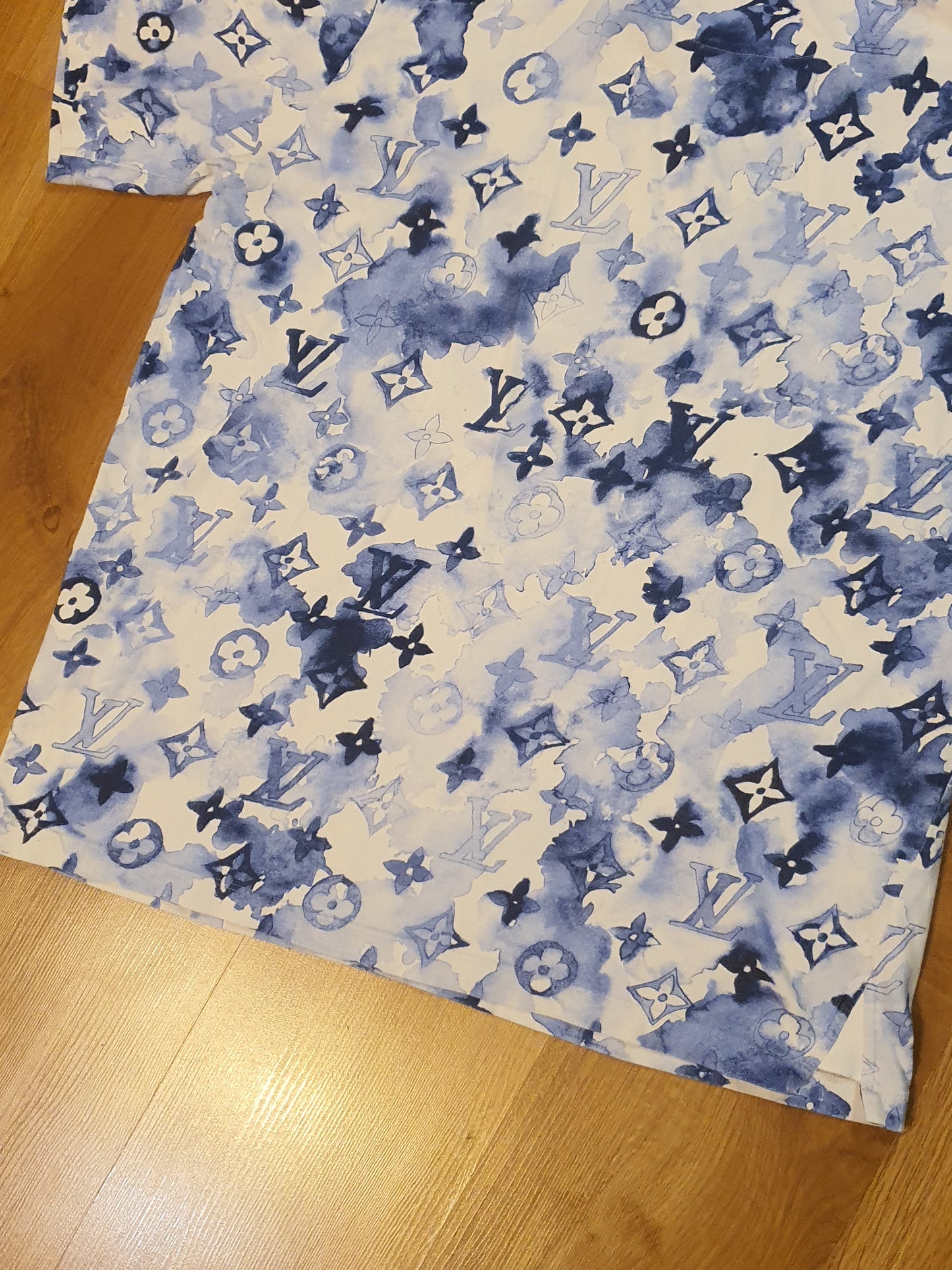 Louis Vuitton Pre-owned Watercolor Men's Cotton Polo Shirt