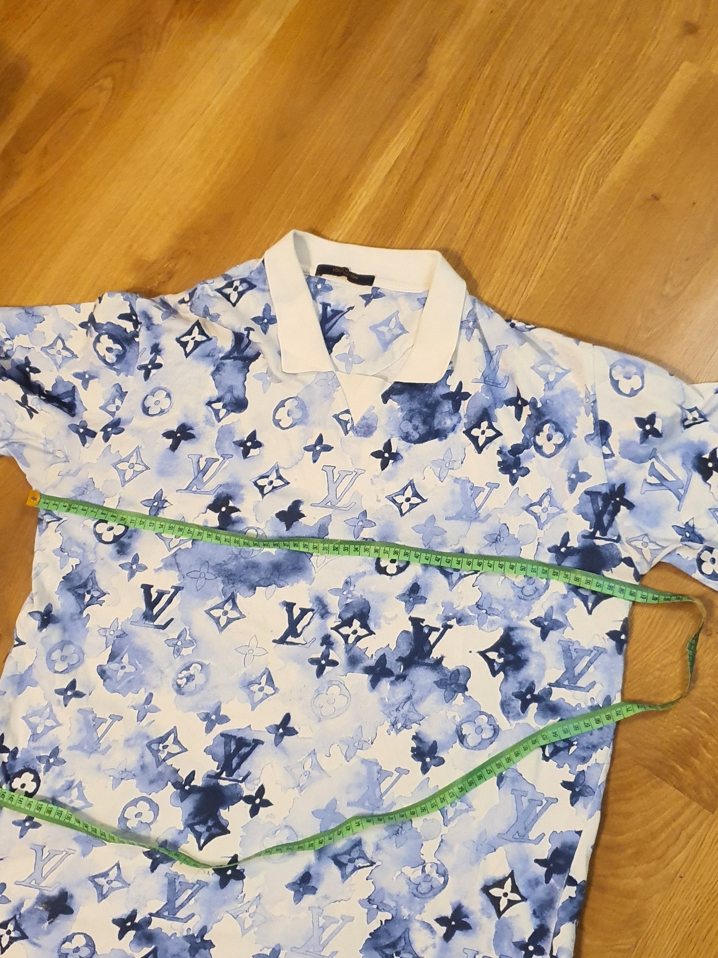 Louis Vuitton Pre-owned Watercolor Men's Cotton Polo Shirt