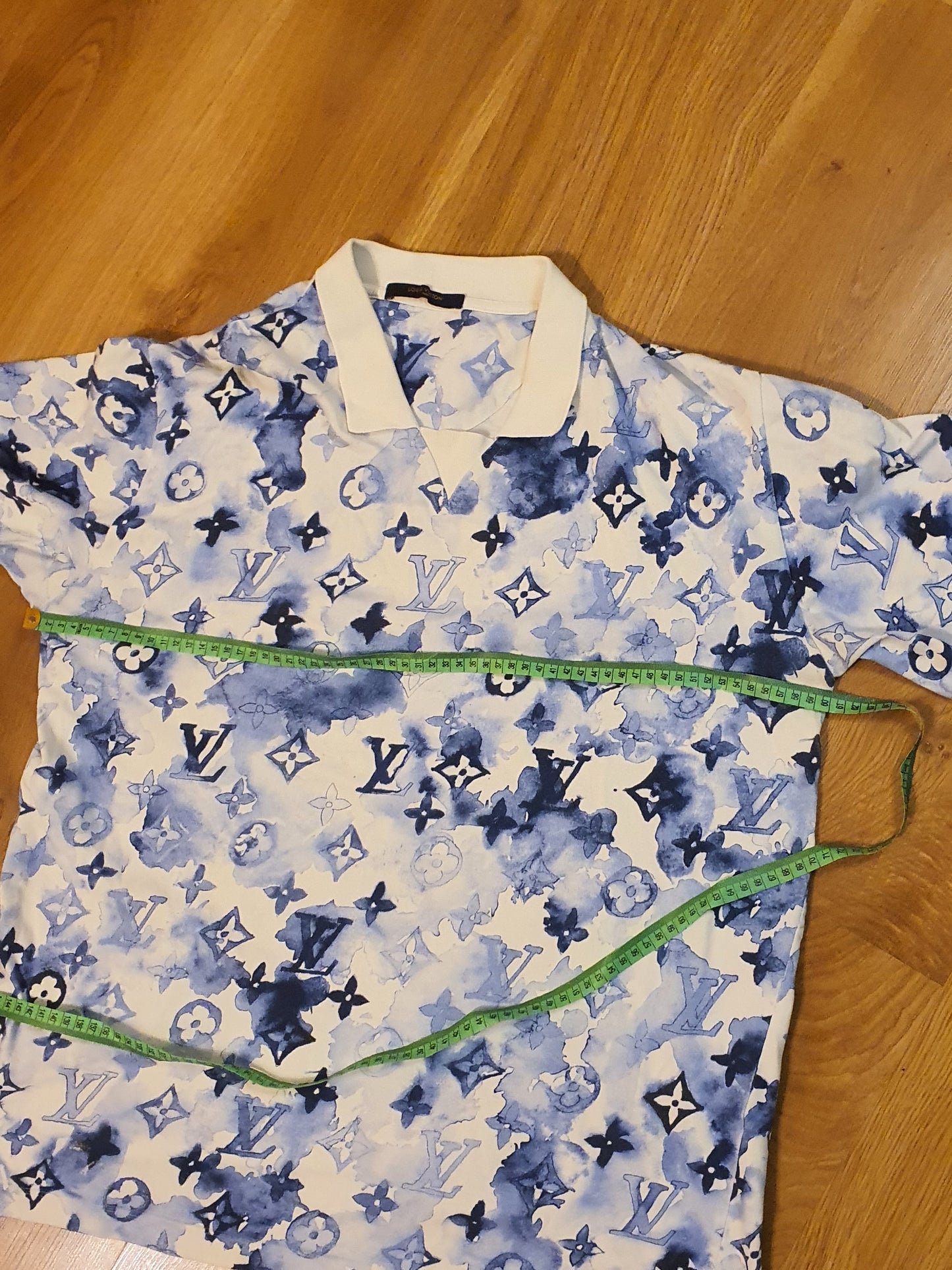 Louis Vuitton Pre-owned Watercolor Men's Cotton Polo Shirt